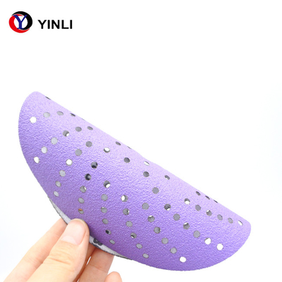 9 Holes PSA Coated Angle Grinder Sand Paper 3m Purple Sandpaper