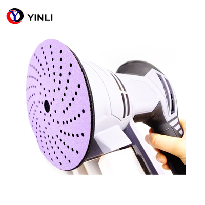 9 Holes PSA Coated Angle Grinder Sand Paper 3m Purple Sandpaper