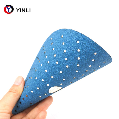 Blue Automotive Ceramic Abrasive Sanding Disc Paper Porous Multiholes