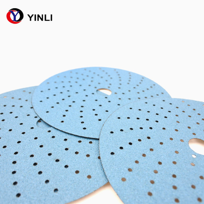 7 Hole Zirconia Sanding Disc Aluminum Oxide 80 Grit Sandpaper For Metal