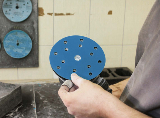Polishing Film Base 6 Inch Ceramic Abrasive Disc Round For Automobile