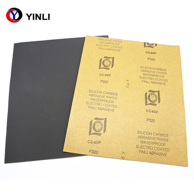 Waterproof 220 Grit Silicon Carbide Paper For Grinding And Polishing
