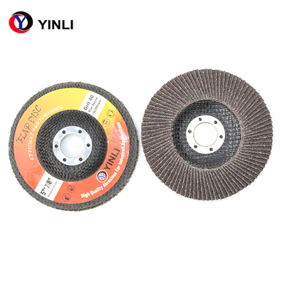 Calcined Aluminum Flap Disc , Roloc Sanding Discs 120 Grit For Grinder Polishing