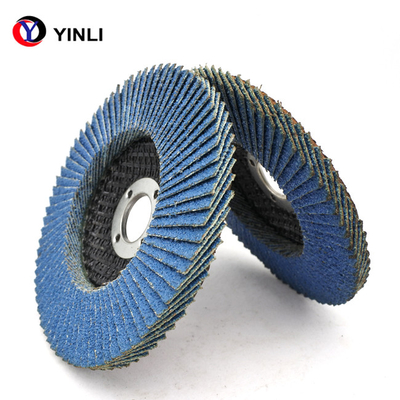 T27 115mm Zirconia Flap Disc 120 Grits For Stainless Steel