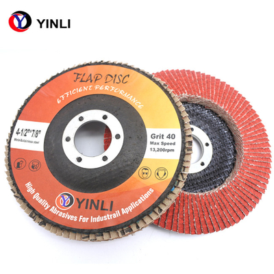 5 Inch 80 Grit Ceramic Flap Disc Abrasive For Stainless Steel