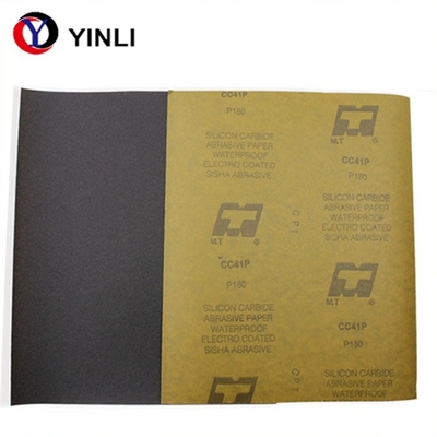 600 Grit Silicon Carbide Sandpaper , Waterproof Silicon Carbide Paper 230mm*280mm