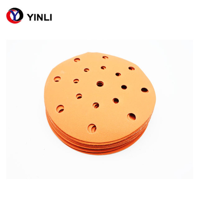 5 Inch PET Film Ceramic Sanding Disc 150 Grit Orbital Sandpaper For Wood