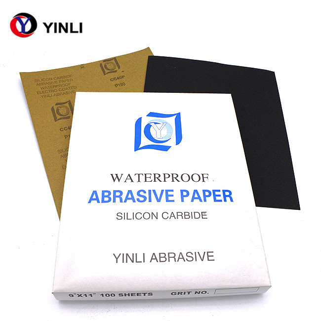 Waterproof 220 Grit Silicon Carbide Paper For Grinding And Polishing