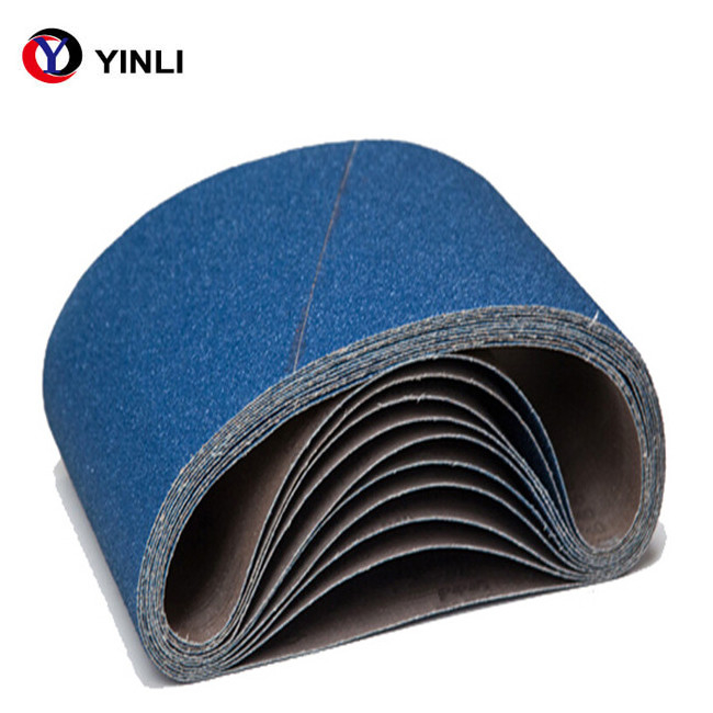 Yinli Brand Good Quality 200*750mm Abrasive Polishing Zirconia Flooring Sanding Belt Zirconia Za Material Sanding Belt M