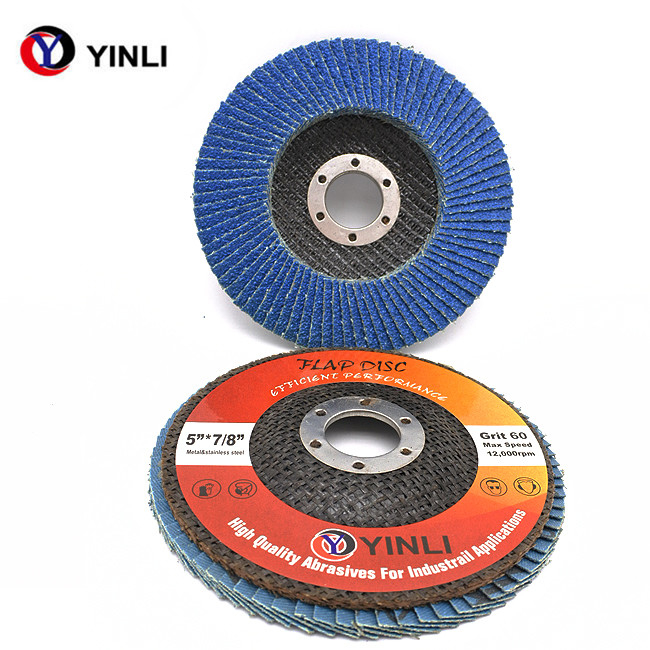 6 Inch 150mm Zirconia Flap Disc T27 T29 With Plastic Backing