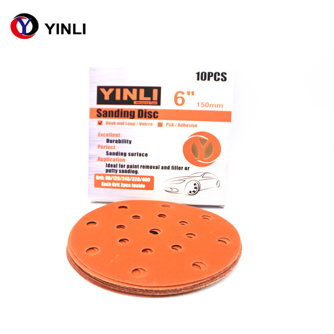 Round Orange 800 Grit Ceramic Sanding Disc For Polishing